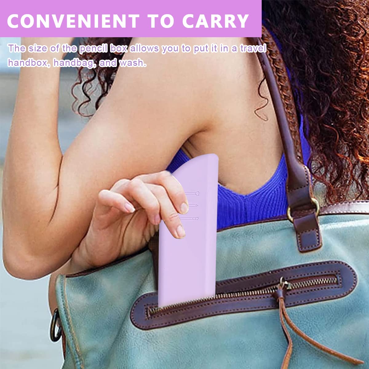 MAYCREATE Makeup Brush Holder Travel Silicone Cosmetic Face Brushes Holder, Portable Soft and Sleek Makeup Brush Organizer Pouch Tools (Purple) MAYCREATE Makeup Brush Holder Travel Silicone Cosmetic Face Brushes Holder, Portable Soft and Sleek Makeup Brush Organizer Pouch Tools (Purple)